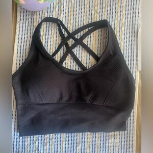 Z by Zella SEAMLESS CROSS BACK BRALETTE BLACK SMALL NWT